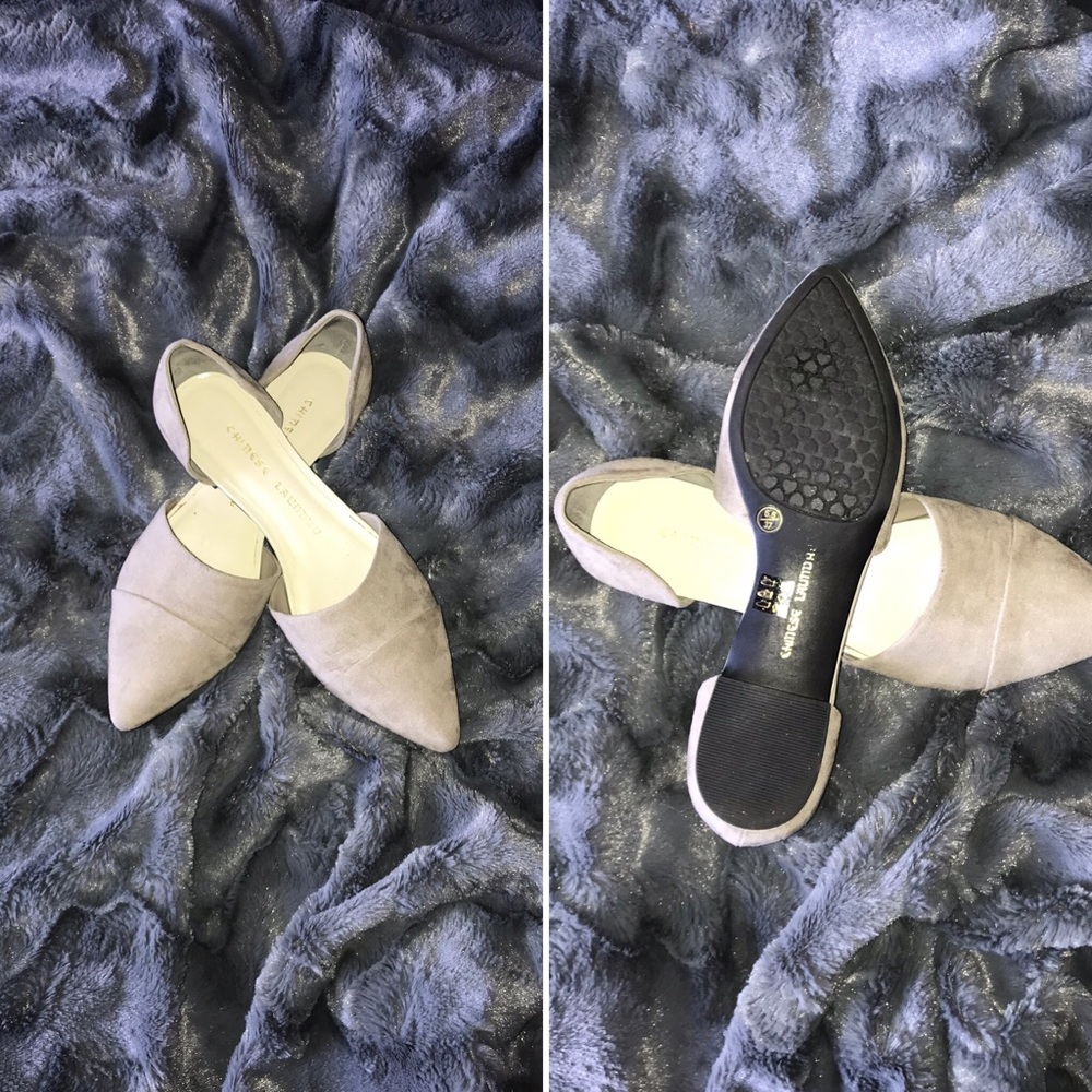 Flat d'Orsay style shoes